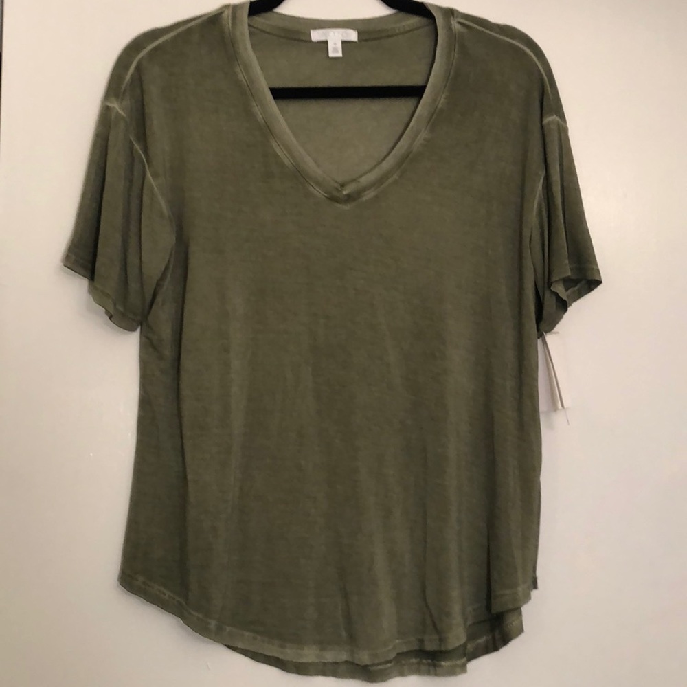 Abound Distressed Olive T-shirt